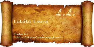 Lukáts Laura névjegykártya