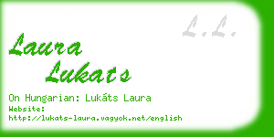 laura lukats business card